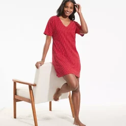 Women's Cotton Interlock Relaxed Above the Knee Nightgown