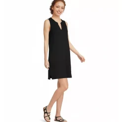 Women's Cotton Jersey Notch Neck Dress