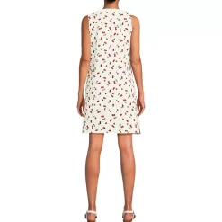 Women's Cotton Jersey Notch Neck Dress