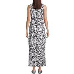Women's Cotton Jersey Sleeveless Swim Cover-up Maxi Dress
