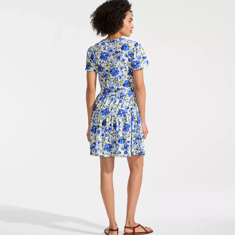 Women's Cotton Jersey Tiered Mini Dress