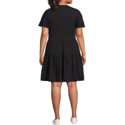 Women's Cotton Jersey Tiered Mini Dress