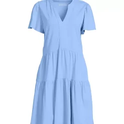 Women's Cotton Jersey Tiered Mini Dress