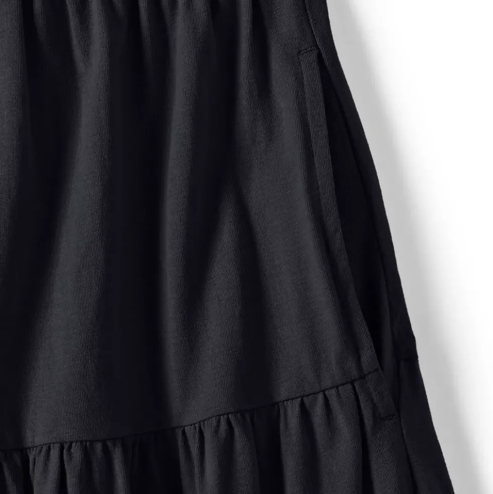 Women's Cotton Jersey Tiered Mini Dress