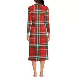 Women's Cotton Long Sleeve Midcalf Nightgown