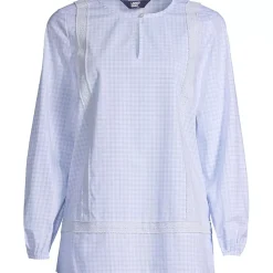 Women's Cotton Long Sleeve Split Neck Tunic Top