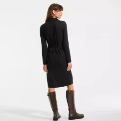 Women's Cotton Modal Collared Wrap Dress