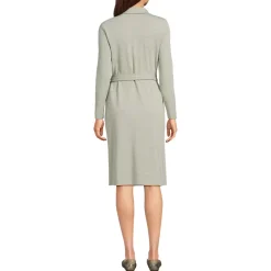 Women's Cotton Modal Collared Wrap Dress