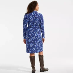 Women's Cotton Modal Collared Wrap Dress