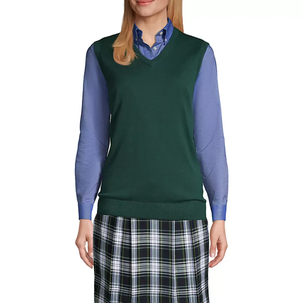 Women's Cotton Modal Fine Gauge Sweater Vest