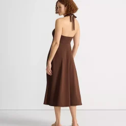 Women's Cotton Modal Halter Midi Dress