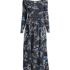 Women's Cotton Modal Off Shoulder Midi Dress