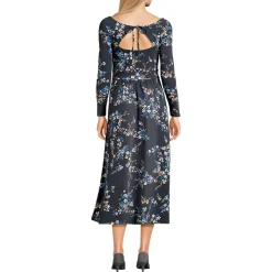 Women's Cotton Modal Off Shoulder Midi Dress