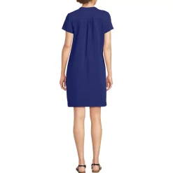 Women's Cotton Modal Pintuck Short Sleeve Dress