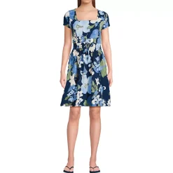 Women's Cotton Modal Smocked Waist Dress