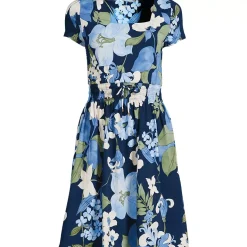 Women's Cotton Modal Smocked Waist Dress