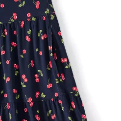 Women's Cotton Modal Twist Front Tiered Maxi Dress