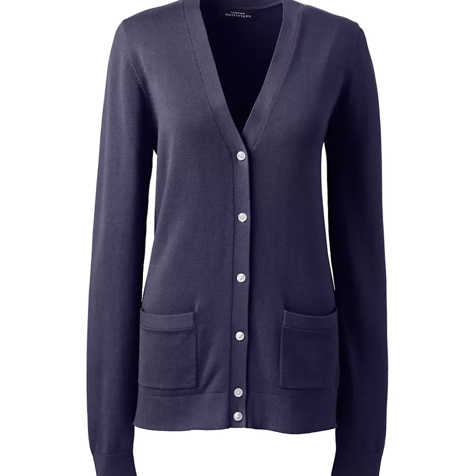 Women's Cotton Modal V-neck Cardigan Sweater