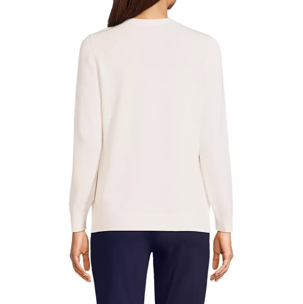 Women's Cotton Modal V-neck Cardigan Sweater