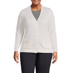 Women's Cotton Modal V-neck Cardigan Sweater