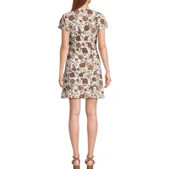 Women's Cotton Modal V Neck Mini Wrap Dress
