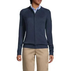 Women's Cotton Modal Zip-Front Cardigan Sweater