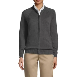 Women's Cotton Modal Zip-Front Cardigan Sweater