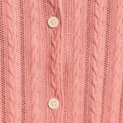 Women's Cotton Pointelle Modern Cardigan Sweater