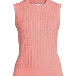 Women's Cotton Pointelle Shell Sweater
