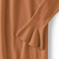 Women's Cotton Pointelle Turtleneck Sweater