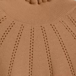 Women's Cotton Pointelle Turtleneck Sweater