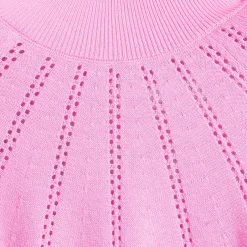 Women's Cotton Pointelle Turtleneck Sweater