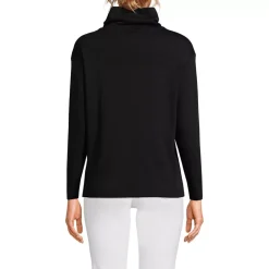 Women's Cotton Polyester Long Sleeve Funnel Neck Shirt