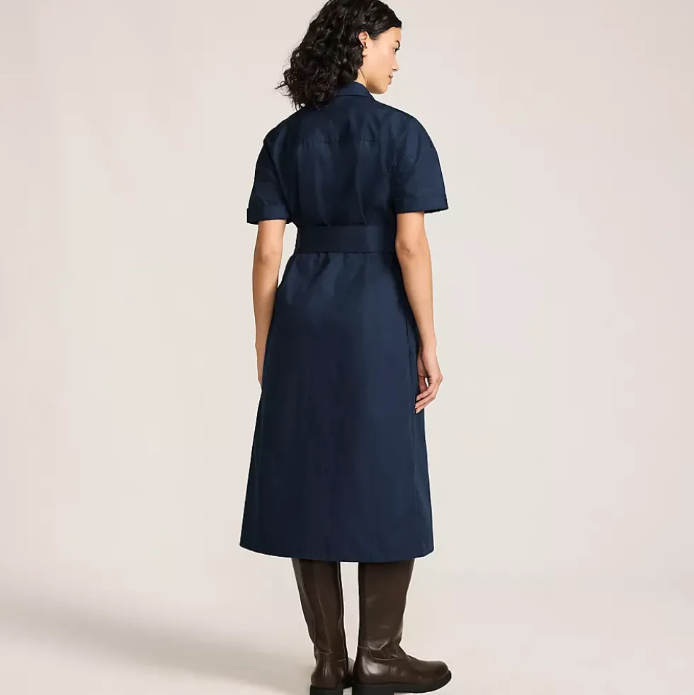 Women's Cotton Poplin Button Front Dress