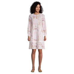 Women's Cotton Poplin Split Neck Dress