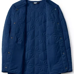 Women's Cotton Quilted Long Insulated Jacket