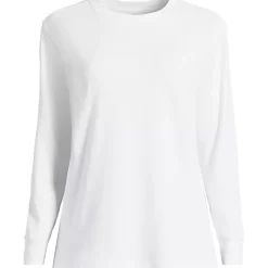 Women's Cotton Relaxed Long Sleeve Crew Neck