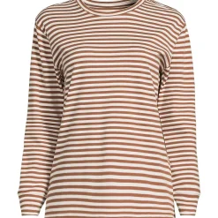 Women's Cotton Relaxed Long Sleeve Crew Neck
