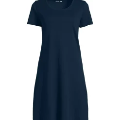 Women's Cotton Short Sleeve Knee Length Nightgown