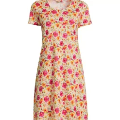 Women's Cotton Short Sleeve Knee Length Nightgown