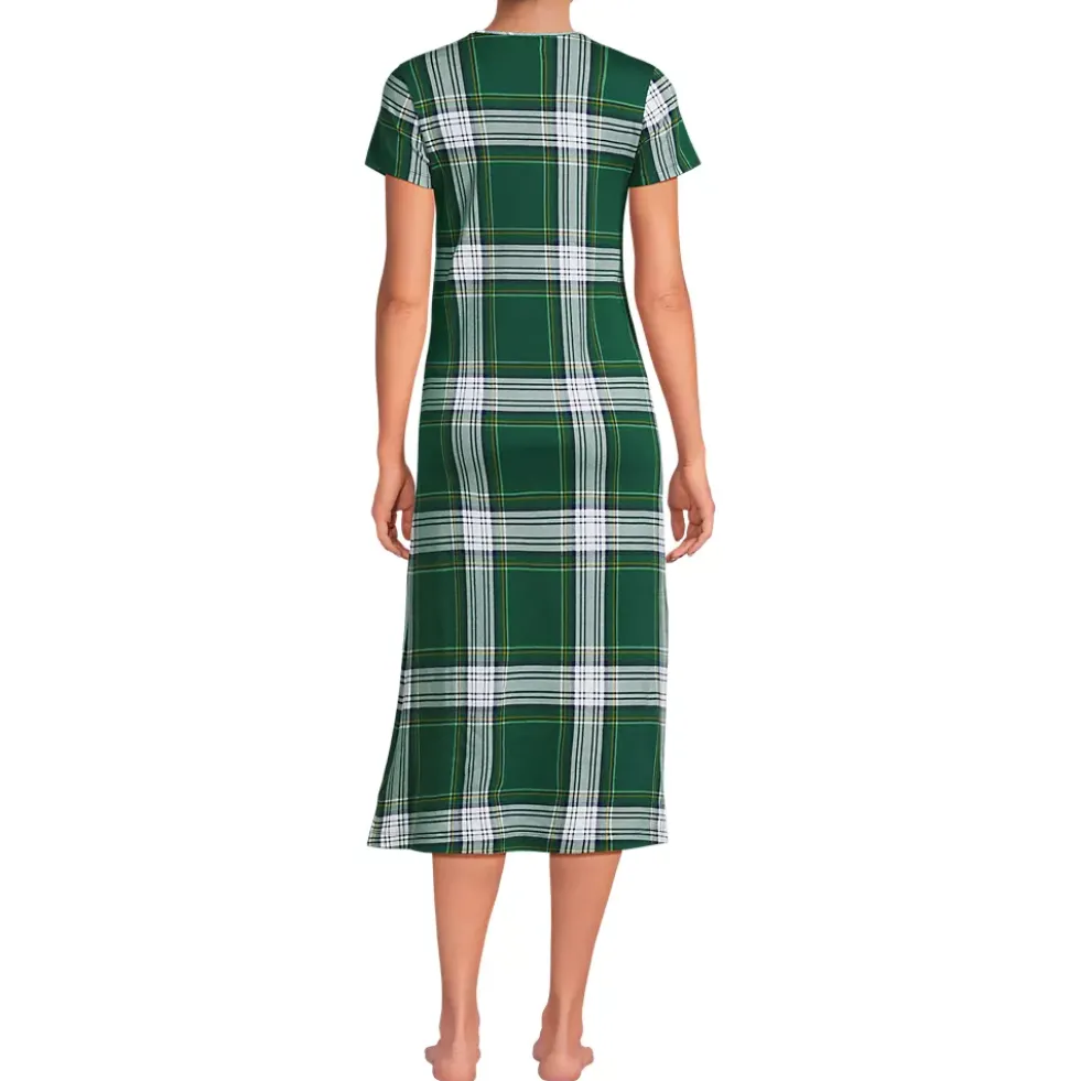Women's Cotton Short Sleeve Midcalf Nightgown