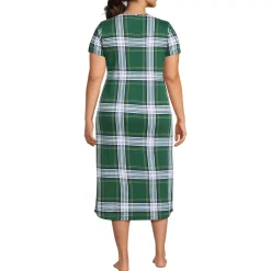 Women's Cotton Short Sleeve Midcalf Nightgown