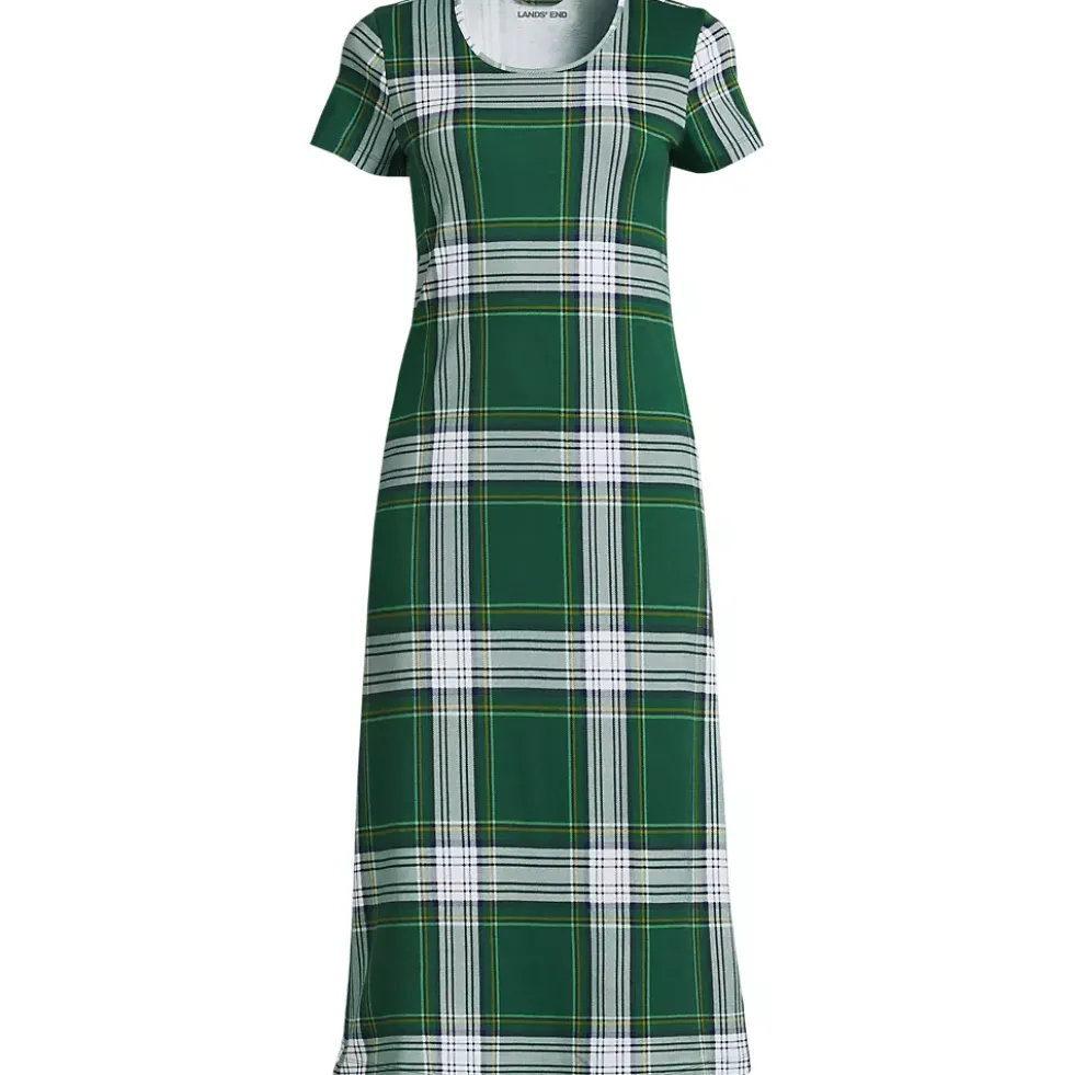 Women's Cotton Short Sleeve Midcalf Nightgown