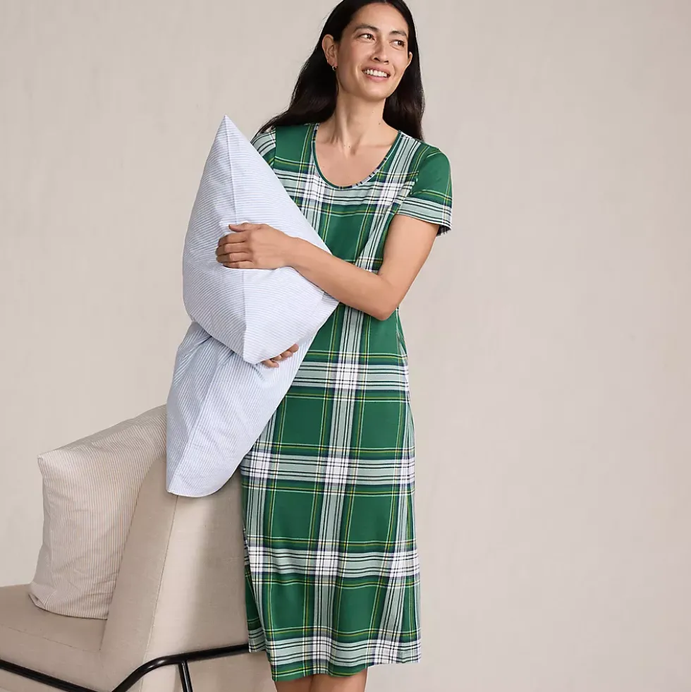 Women's Cotton Short Sleeve Midcalf Nightgown