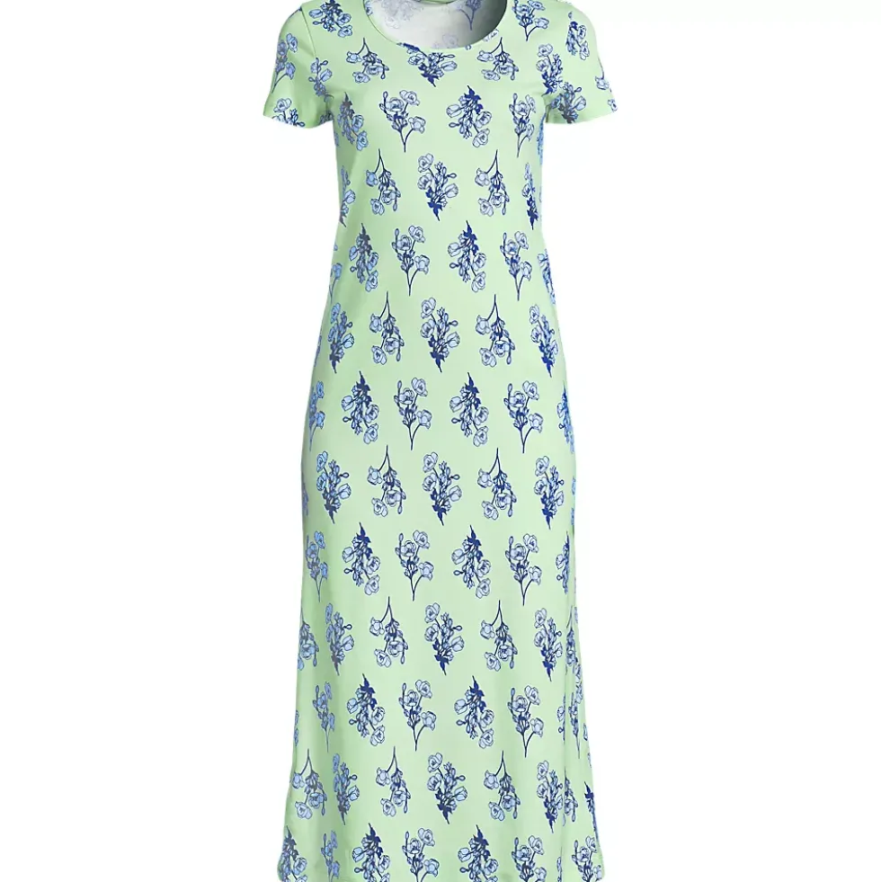 Women's Cotton Short Sleeve Midcalf Nightgown