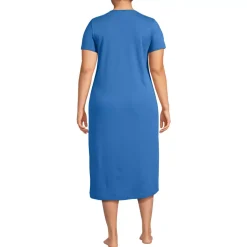 Women's Cotton Short Sleeve Midcalf Nightgown