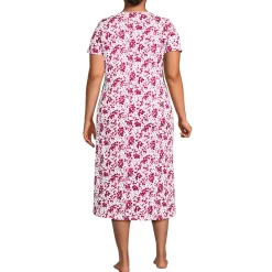 Women's Cotton Short Sleeve Midcalf Nightgown