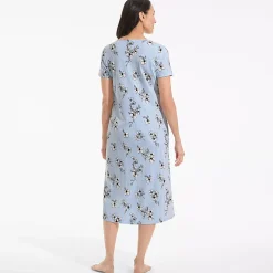 Women's Cotton Short Sleeve Midcalf Nightgown