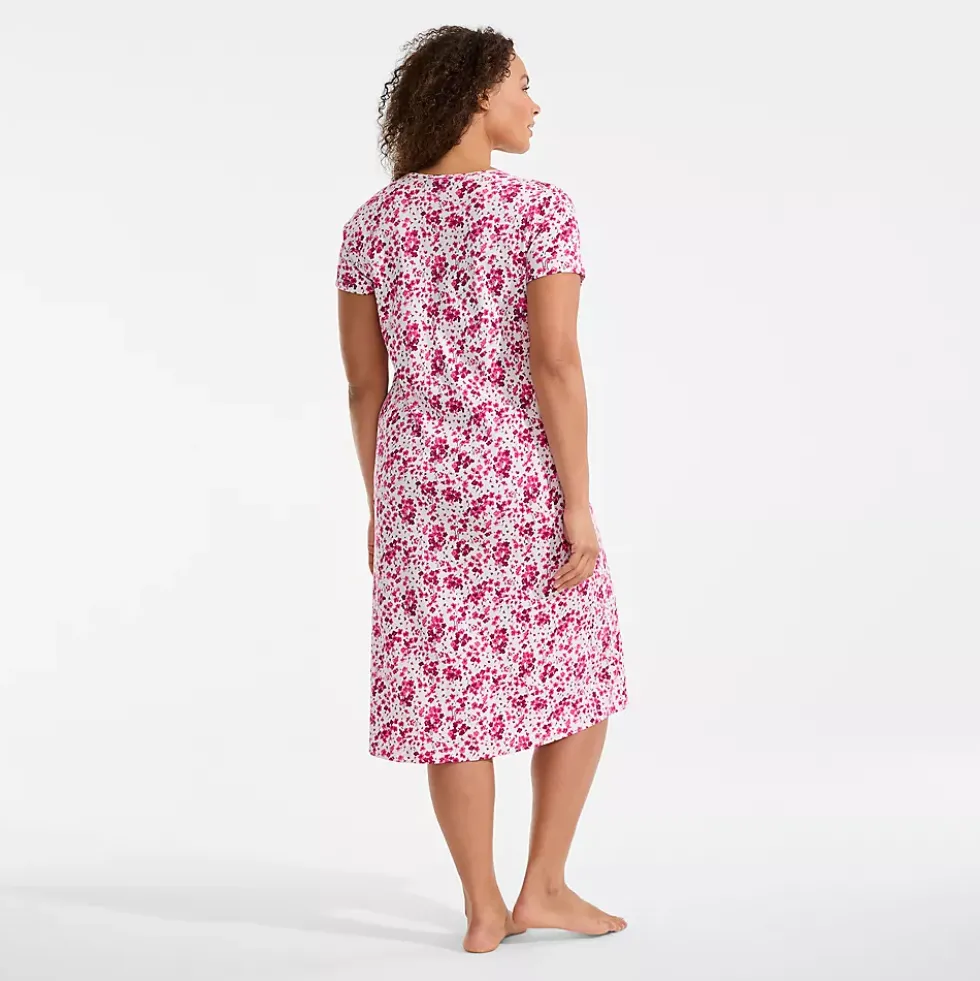 Women's Cotton Short Sleeve Midcalf Nightgown