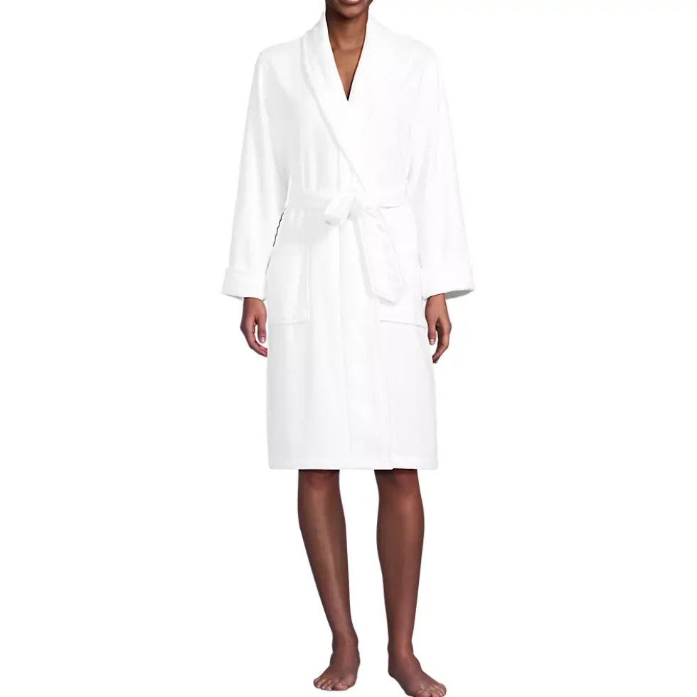 Women's Cotton Terry Knee Length Spa Bath Robe